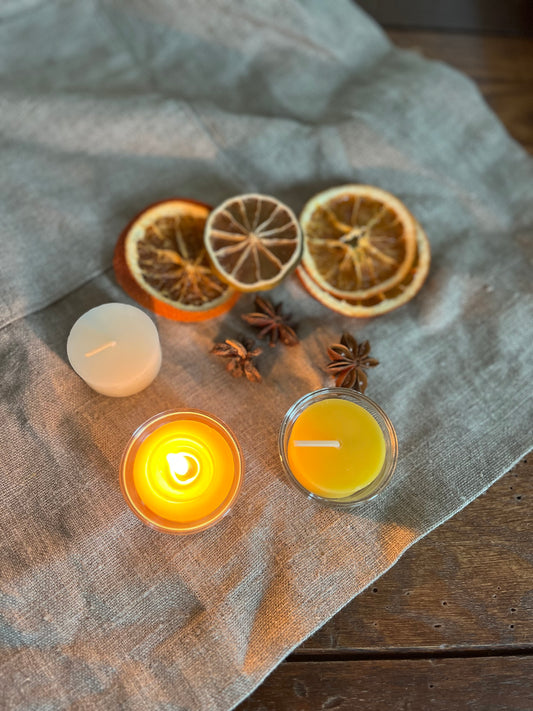 Bivoks Telys - Håndlaget Premium Bivokslys