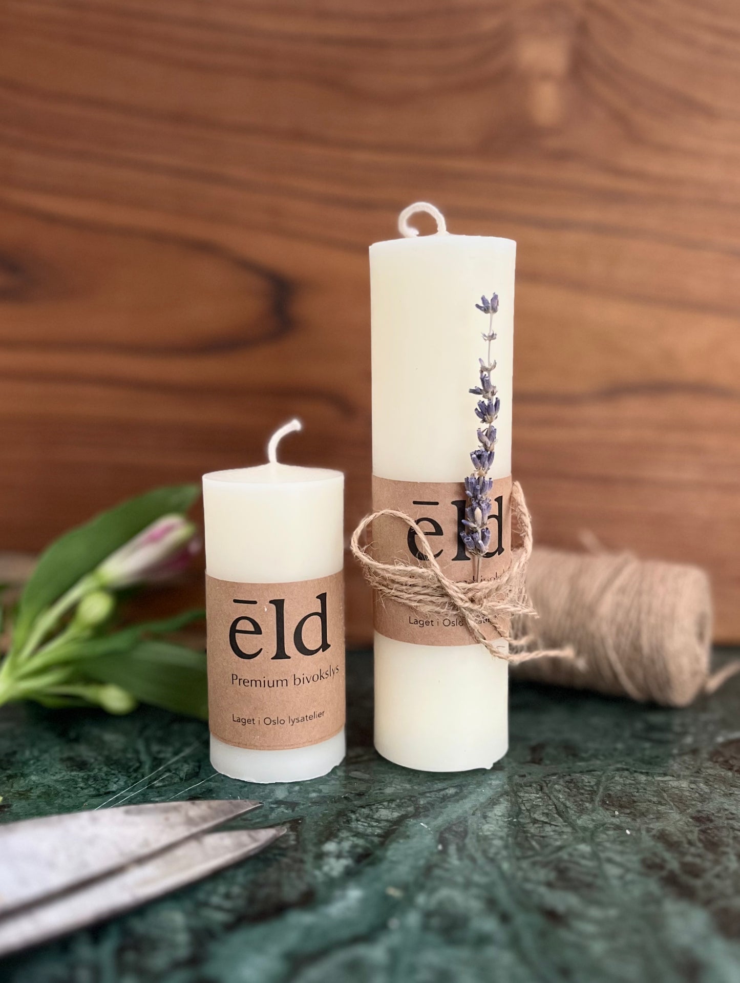 Bivoks Kubbelys - Håndlaget Premium Bivokslys