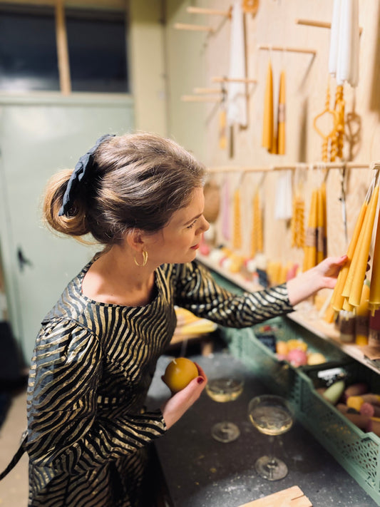 Tradisjonelle bivokslys i historiske omgivelser