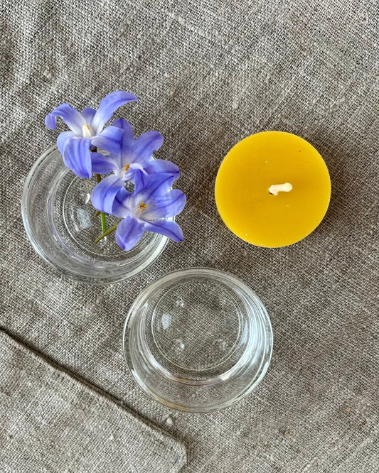 Lysestake til telys | laget av klart glass