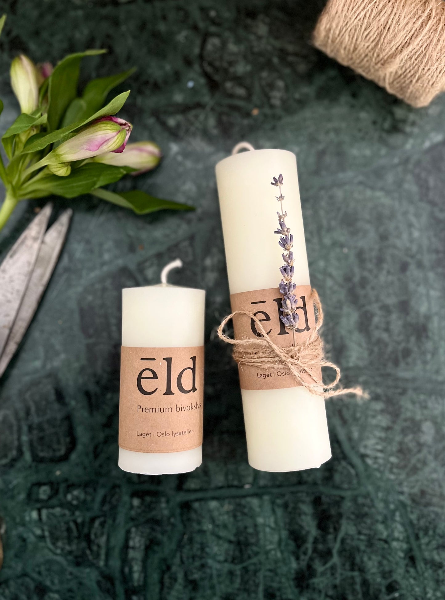 Bivoks Kubbelys - Håndlaget Premium Bivokslys