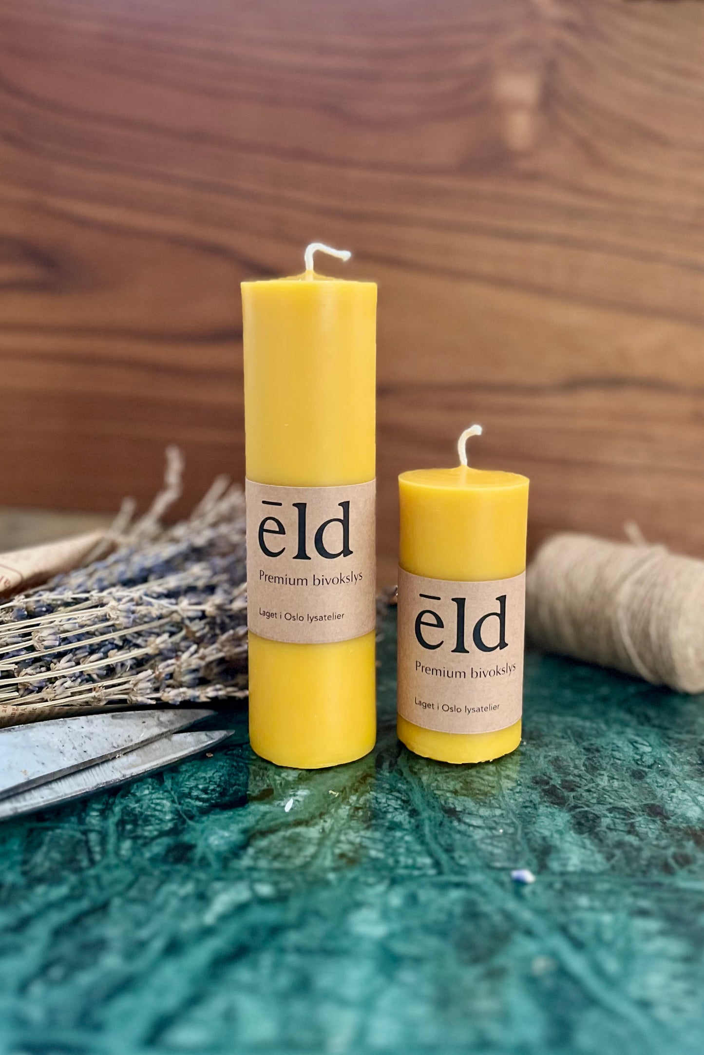 Bivoks Kubbelys - Håndlaget Premium Bivokslys