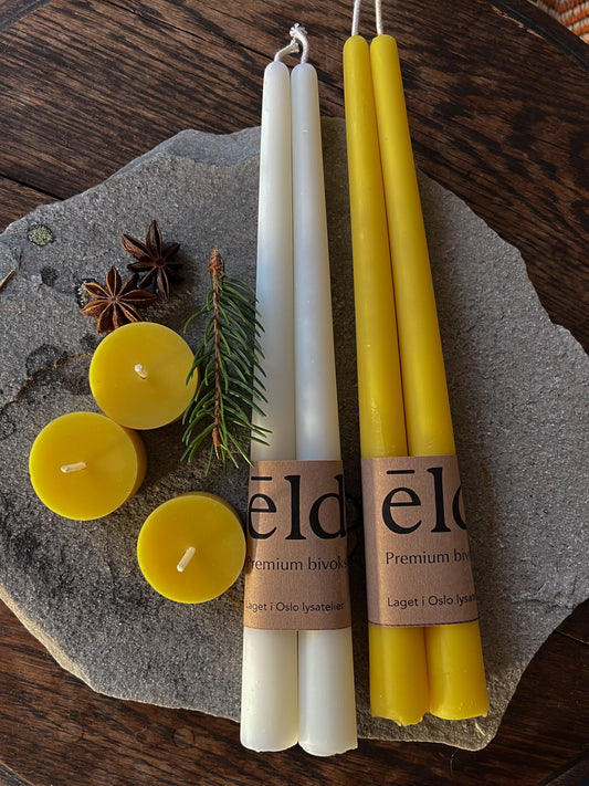 Parlys - Sett med 2 bivokslys