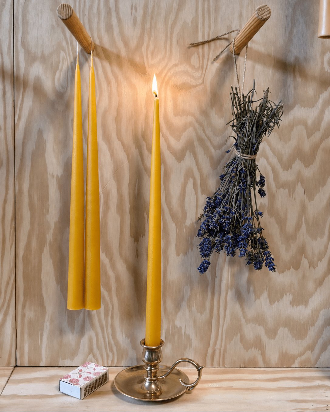 Dyppede parlys – 34 cm - 2 stk - ēld naturlys